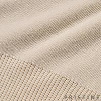 PRISTINE（プリスティン） ビッグタートルセーター ナチュラル/Mサイズ