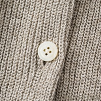 PRISTINE（プリスティン） コットンリネンヤク片畦ニットカーディガン グレー/Mサイズ