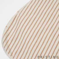 PRISTINE（プリスティン）ベビー スムースボーダースリーパー ナチュラルブラウン/50-90cm