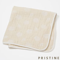 PRISTINE（プリスティン）ベビー コットンボールガーゼアフガン ナチュラル