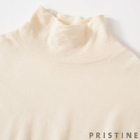 PRISTINE（プリスティン） シアーハイネックプルオーバー ナチュラル/Mサイズ