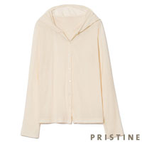PRISTINE（プリスティン） シアーフードカーディガン ナチュラル/Mサイズ