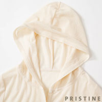 PRISTINE（プリスティン） シアーフードカーディガン ナチュラル/Mサイズ