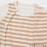PRISTINE baby（プリスティン ベビー） 天竺ボーダーらいおん2Way ナチュラルブラウン/50-70cm