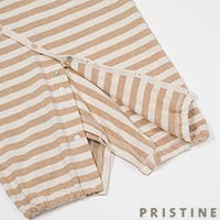 PRISTINE baby（プリスティン ベビー） 天竺ボーダーらいおん2Way ナチュラルブラウン/50-70cm