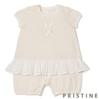 PRISTINE baby（プリスティン ベビー） ノーマルパイルうさぎショートオール ナチュラル/70-80cm