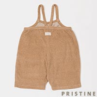 PRISTINE baby（プリスティン ベビー）ノーマルパイルサロペット ブラウン/80-90cm