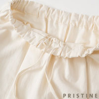 PRISTINE（プリスティン） 和紙コットンツイルワイドパンツ ナチュラル/Mサイズ