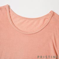 PRISTINE（プリスティン） フロストコットン長袖プルオーバー ピンク/Mサイズ