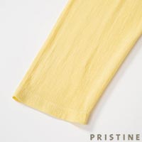 PRISTINE（プリスティン） フロストコットン長袖プルオーバー イエロー/Mサイズ