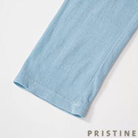 PRISTINE（プリスティン） フロストコットン長袖プルオーバー ブルー/Mサイズ