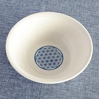 森修焼（しんしゅうやき） フラワーオブライフ ボール S／W140×H50mm