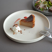 森修焼（しんしゅうやき） 土物 切立皿 白茶（しらちゃ）