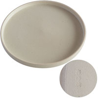 森修焼（しんしゅうやき） 土物 切立皿 白茶（しらちゃ）