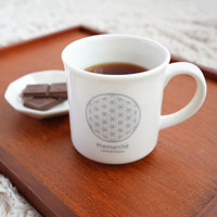 森修焼(しんしゅうやき)プレマルシェ フラワーオブライフ マグカップ