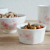 森修焼（しんしゅうやき） 十角ミニボウル さくら柄