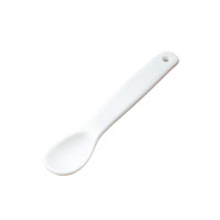 森修焼（しんしゅうやき） ぱくぱくスプーン スノーホワイト/長さ130mm