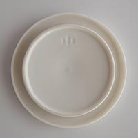 森修焼（しんしゅうやき） マグカップのふた ホワイト