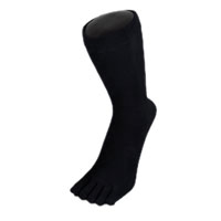 杉山ニット工業 EM5本指ソックス 子ども用／クルー 19-21cm／ブラック