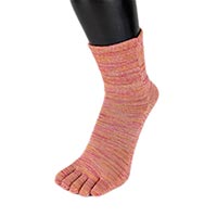 杉山ニット工業 EM5本指ソックス 雅/ゆったり 桜えび/23-25cm