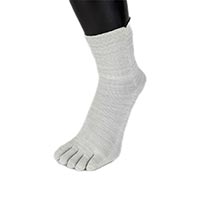杉山ニット工業 EM5本指ソックス 雅/ゆったり 真珠/23-25cm