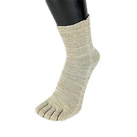 杉山ニット工業 EM5本指ソックス 雅/ゆったり どんぐり/23-25cm