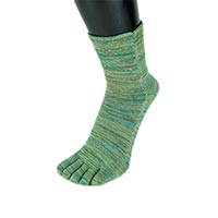 杉山ニット工業 EM5本指ソックス 雅/ゆったり マスカット/23-25cm