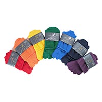 杉山ニット工業 EM5本指ソックス なないろ/ゆったり 赤/23-25cm