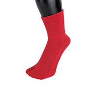 杉山ニット工業 ＥＭ Ｔａｂｉなないろ/ゆったり 赤/23-25cm