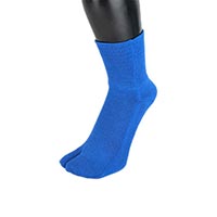 杉山ニット工業 ＥＭ Ｔａｂｉなないろ/ゆったり 青/23-25cm