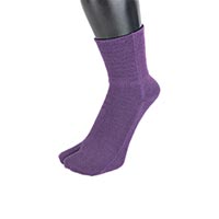 杉山ニット工業 ＥＭ Ｔａｂｉなないろ/ゆったり 紫/23-25cm