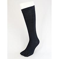 杉山ニット工業 EM5本指ハイソックス雅 ブラック/23-25cm