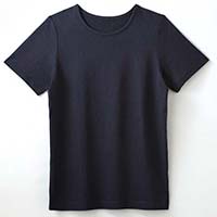 竹布-TAKEFU- さらりTシャツ ダークネイビー／Lサイズ