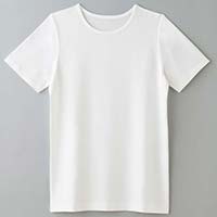 竹布-TAKEFU- さらりTシャツ オフホワイト／Mサイズ