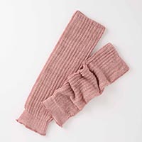 竹布-TAKEFU ほっこりあったかレッグウォーマー 曙色(あけぼのいろ)
