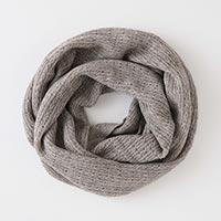 竹布-TAKEFU- ヤク スヌード 杢グレー