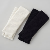 和紡布 ガラ紡のレッグウォーマー 生成