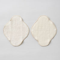 和紡布 手紡ぎの布ライナー 生成／中